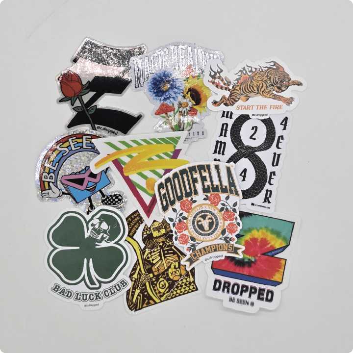 10 pack of assorted Z_DROPPED stickers