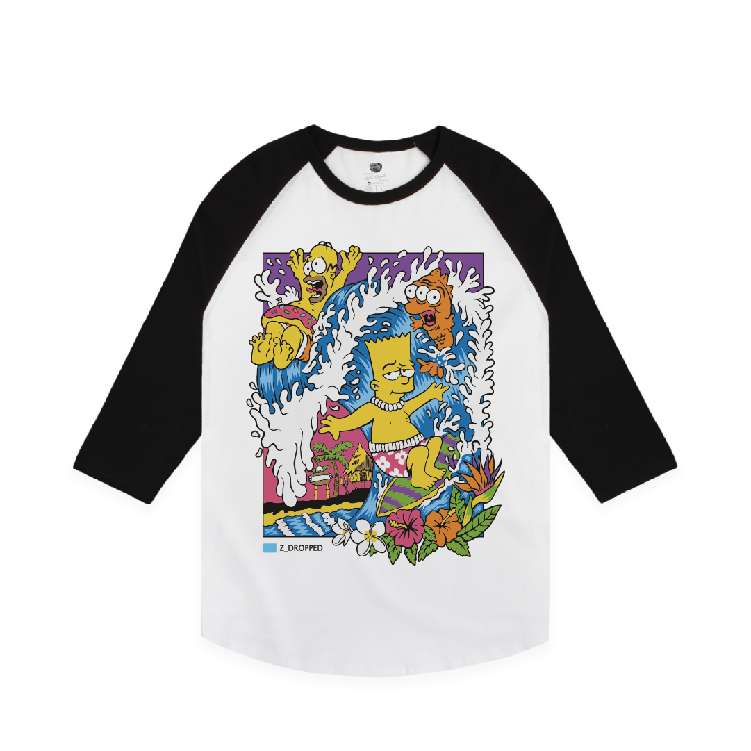 Bartsunami Raglan.