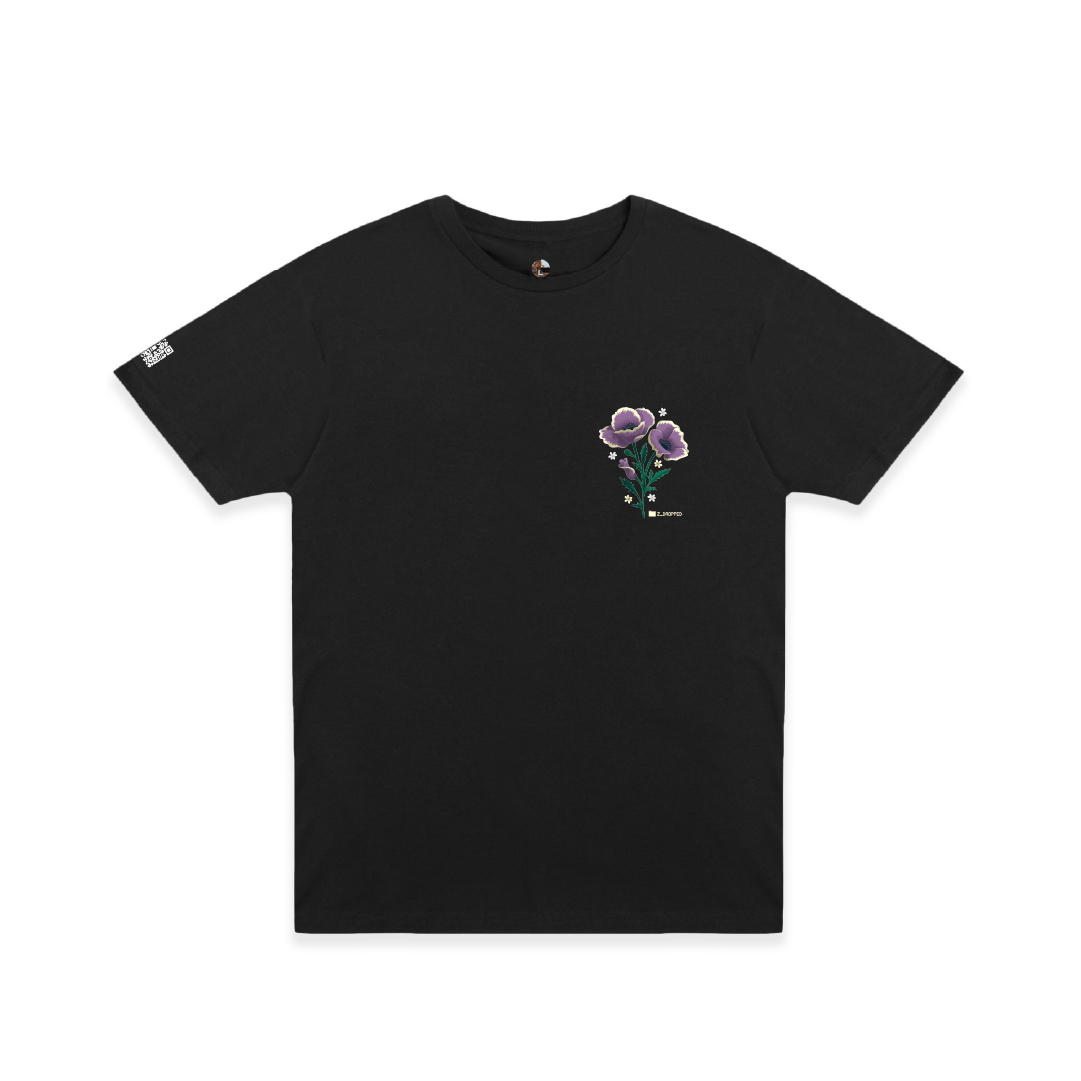 Z_DROPPED - Mens, Unisex - Black - Flor De Vida Tee. - By: Jose Hurtado