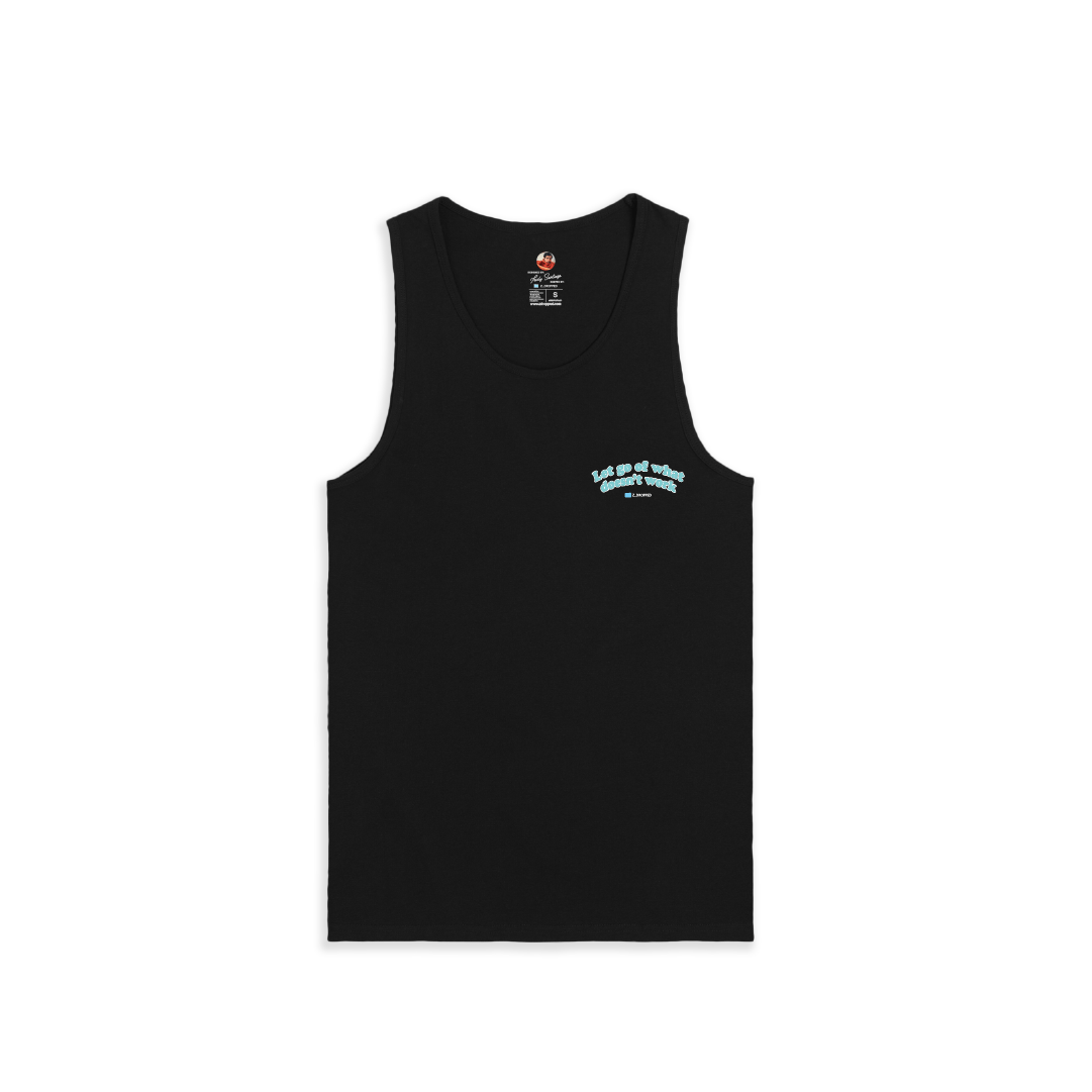 Z_DROPPED - Mens, Unisex - Black - Let Go Tank Top. - By: Fredy Santiago
