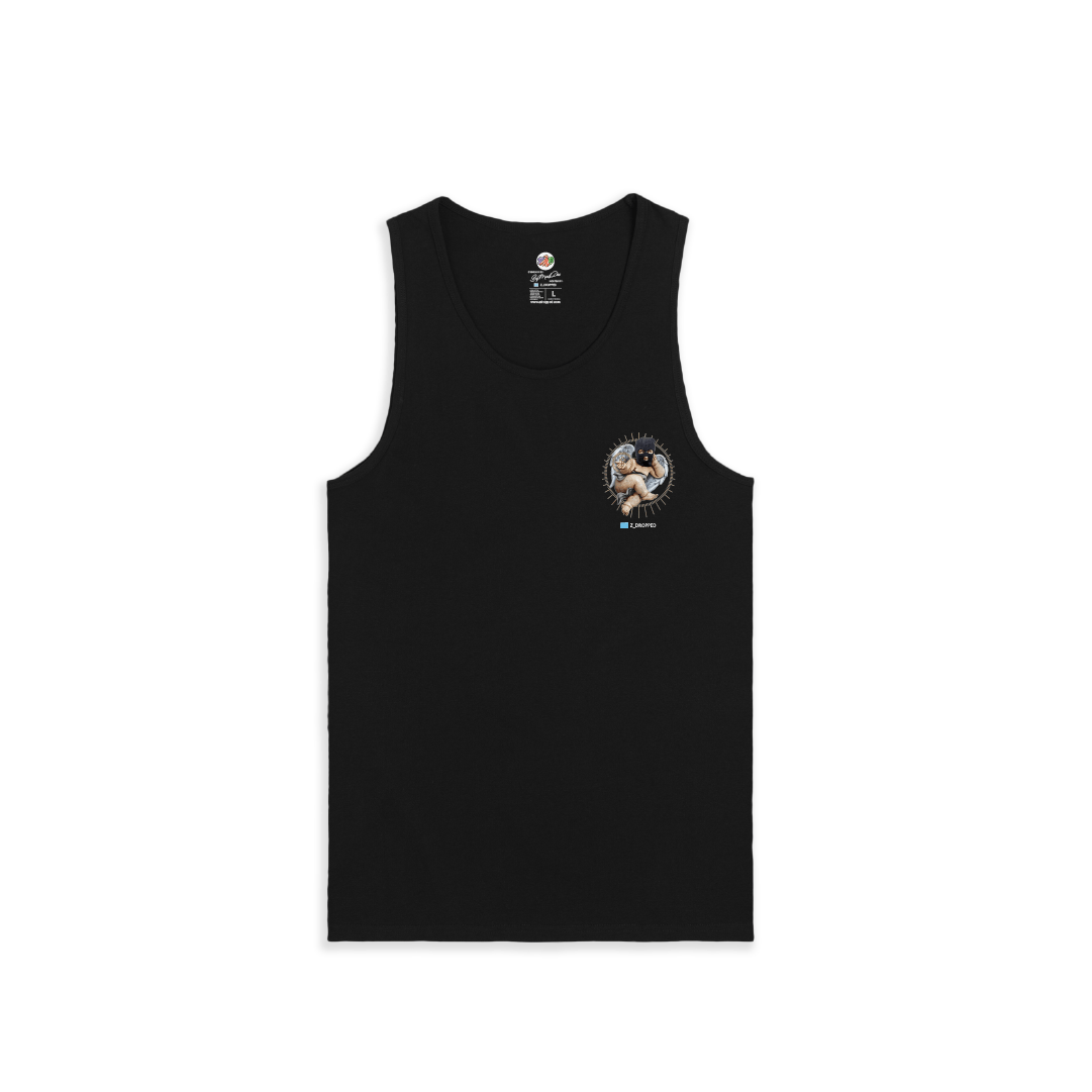 Z_DROPPED - Mens, Unisex, Women - Black - Blessed Tank Top. - By: Mark Dayap