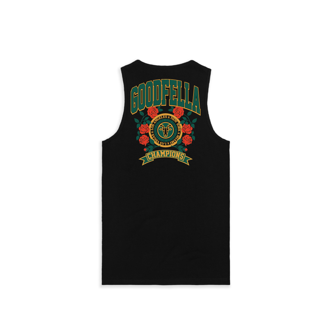 Z_DROPPED - Mens, Unisex, Women - Black - Good Fella Tank Top. - By: Mark Dayap
