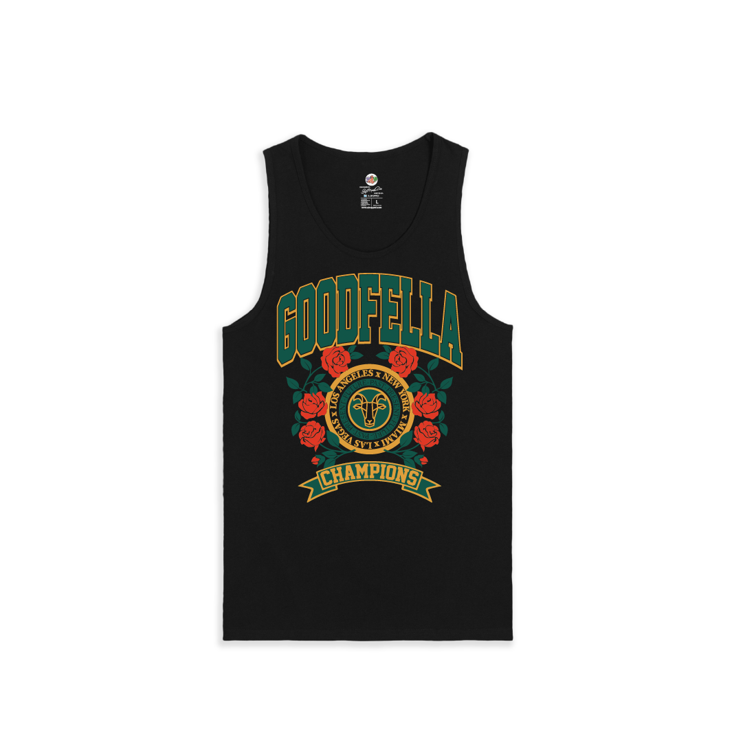 Z_DROPPED - Mens, Unisex, Women - Black - Good Fella Tank Top. - By: Mark Dayap