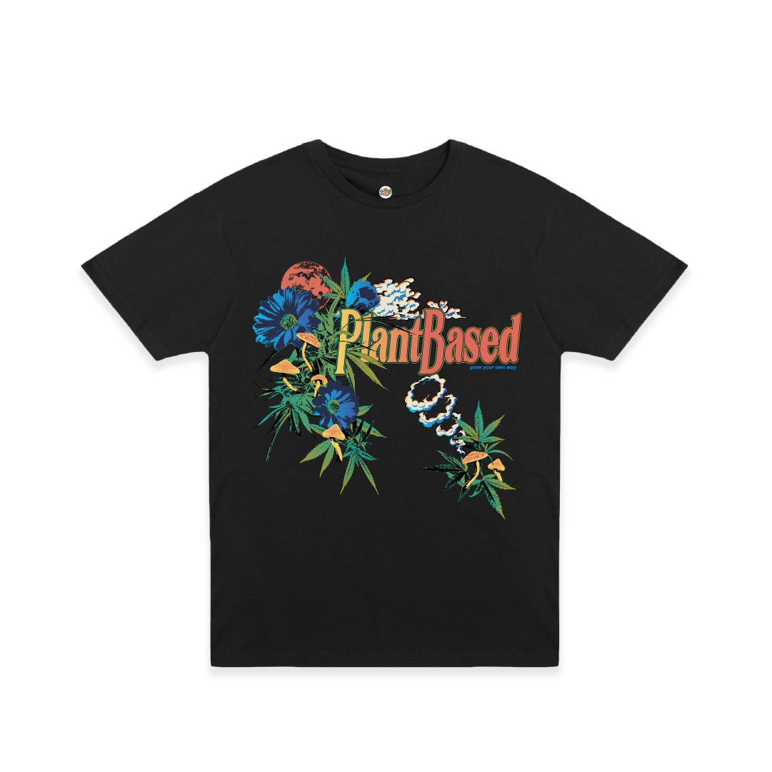 Z_DROPPED - Mens, Unisex, Women - Black - Plant Based Tee. - By: Mark Dayap