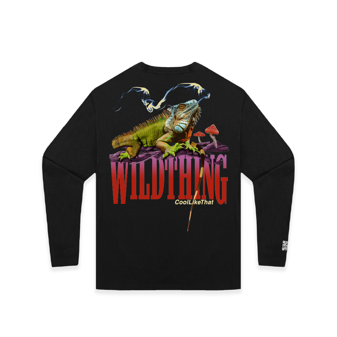 Z_DROPPED - Mens, Unisex, Women - Black - Wild Thing Long Sleeve. - By: Mark Dayap