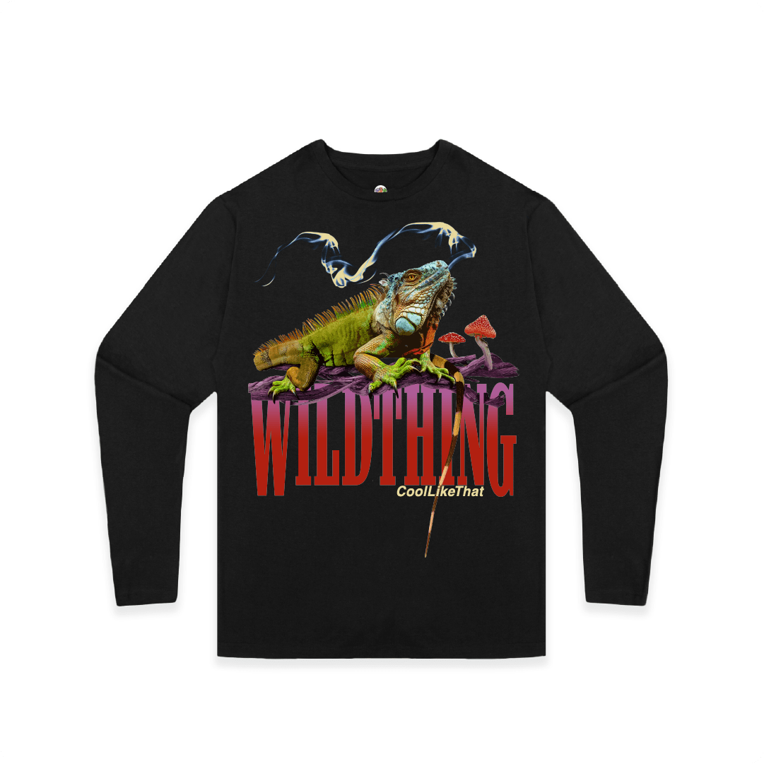 Z_DROPPED - Mens, Unisex, Women - Black - Wild Thing Long Sleeve. - By: Mark Dayap
