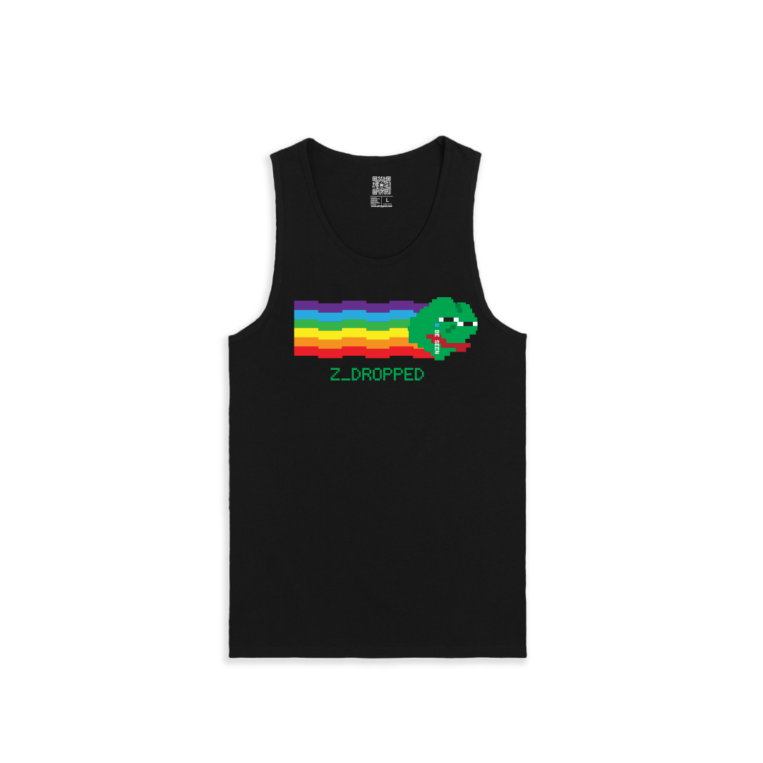 Z_DROPPED - Mens, Unisex - Black - Zepé Tank Top. - By: Zed Ropped