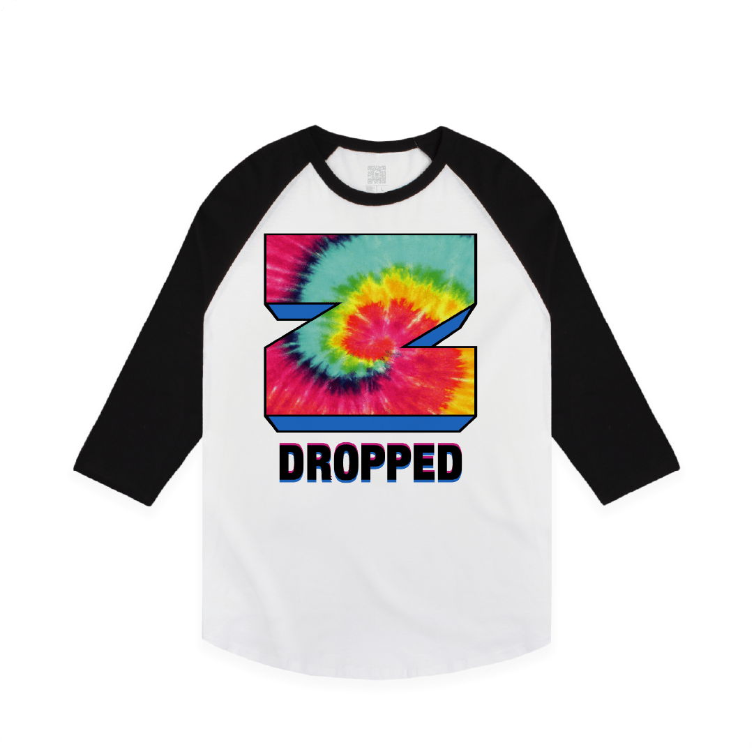 Z_DROPPED - Mens, Unisex - Black / White - Z_INC Raglan. - By: Z