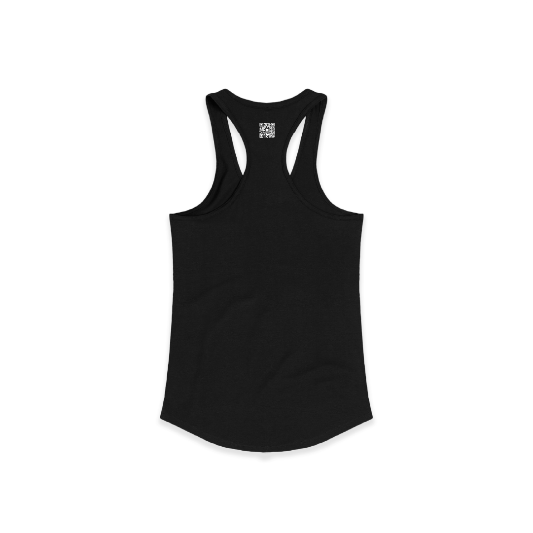 Z_DROPPED - Womens - Black - Good Fella Racer Back Tank. - By: Mark Dayap