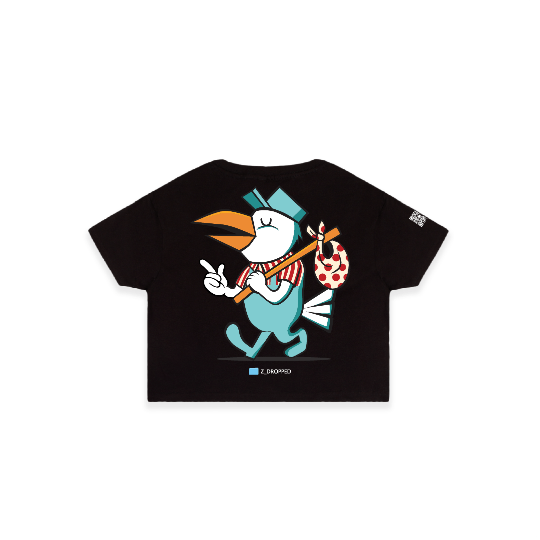 Z_DROPPED - Womens - Black - Let Go Crop Top. - By: Fredy Santiago