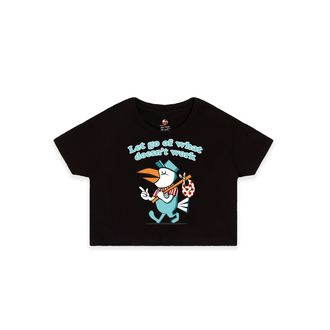Z_DROPPED - Womens - Black - Let Go Crop Top. - By: Fredy Santiago