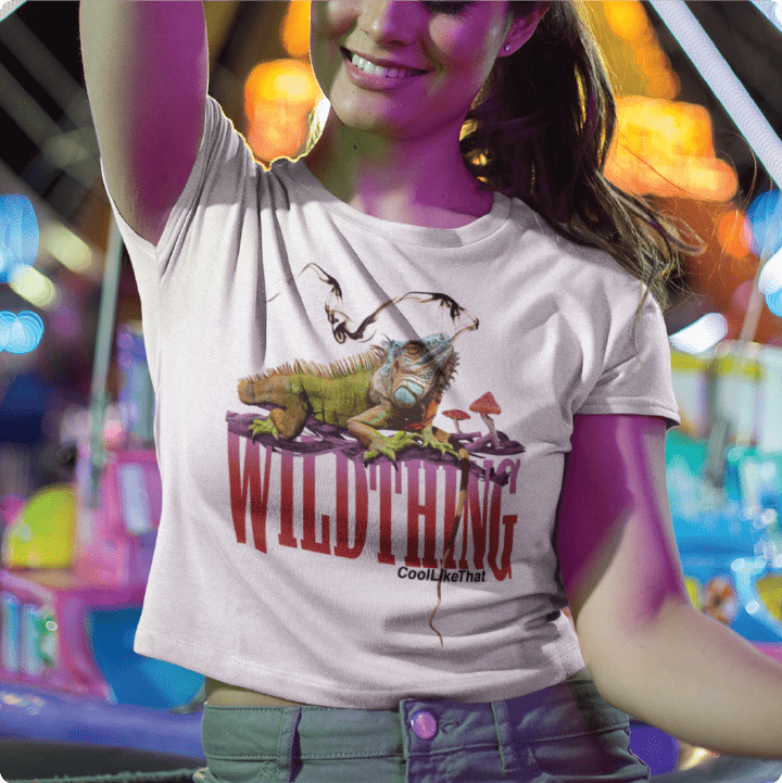 Z_DROPPED - Womens - Black - Wild Thing Crop Top. - By: Mark Dayap
