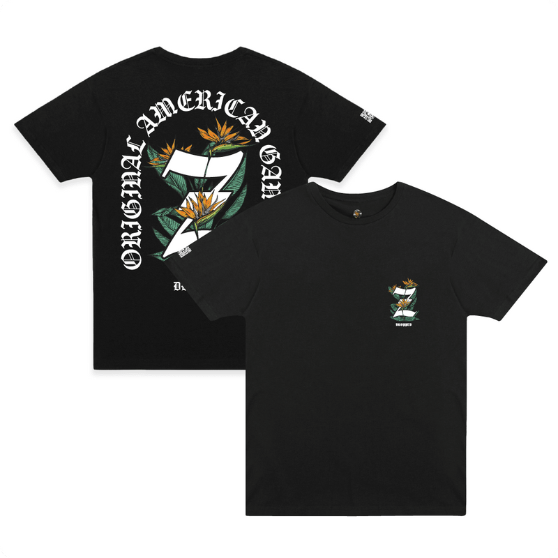 Front and Back view of Chi's Best selling black t-shirt, Z_OG