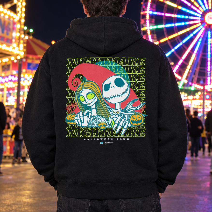 Men’s Nightmare heavyweight hoodie rollover option