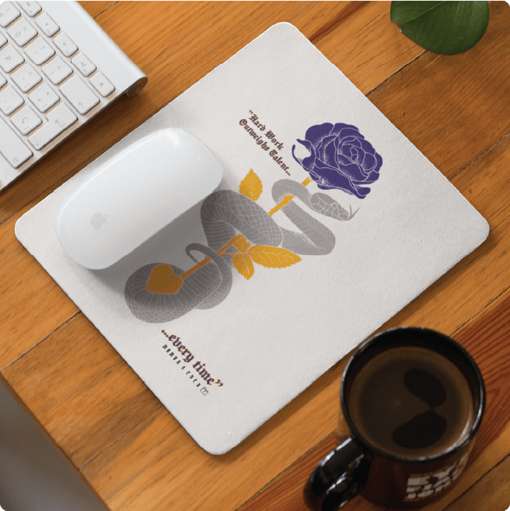 Z_DROPPED - Mens, Unisex - Mamba Quote Mousepad. - By: Jose Hurtado