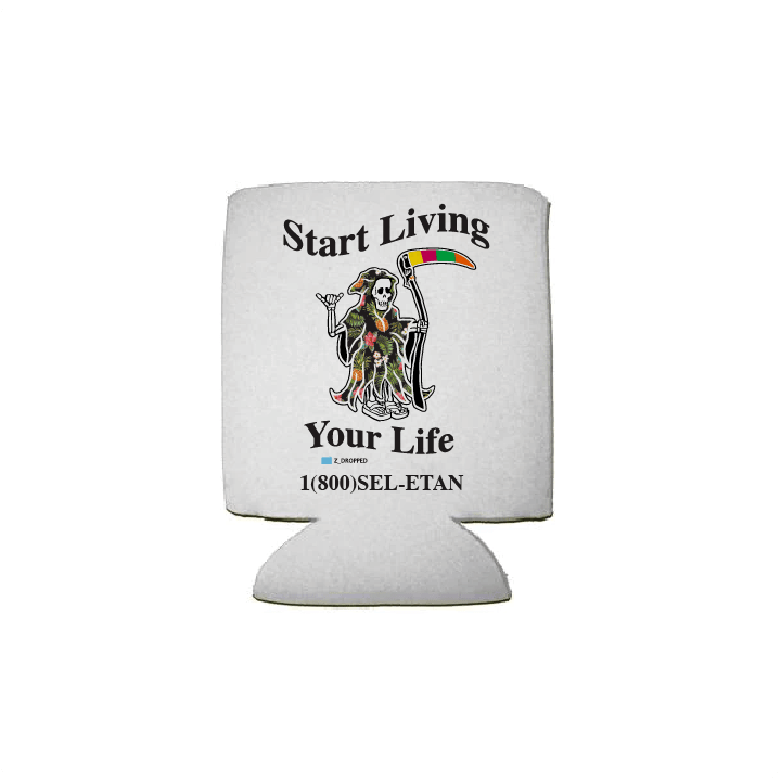 Z_DROPPED - Mens, Unisex, Women - Live Your Life Koozie. - By: Keith Kuniyuki