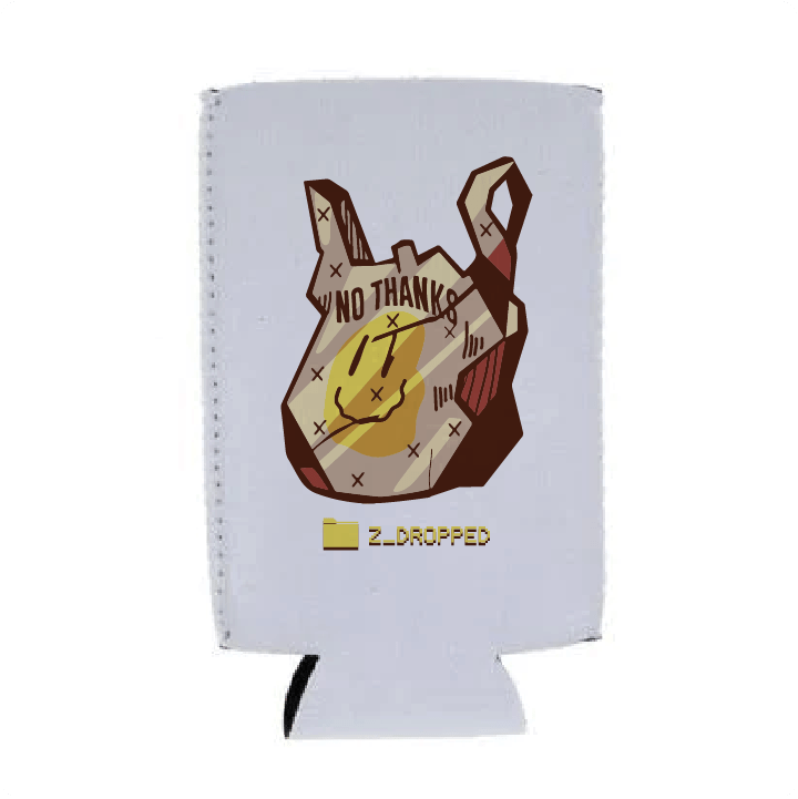 Z_DROPPED - Mens, Unisex, Women - No Thanks Koozie. - By: Fredy Santiago