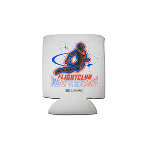 White can cooler with 'Flightclub' design on a white background