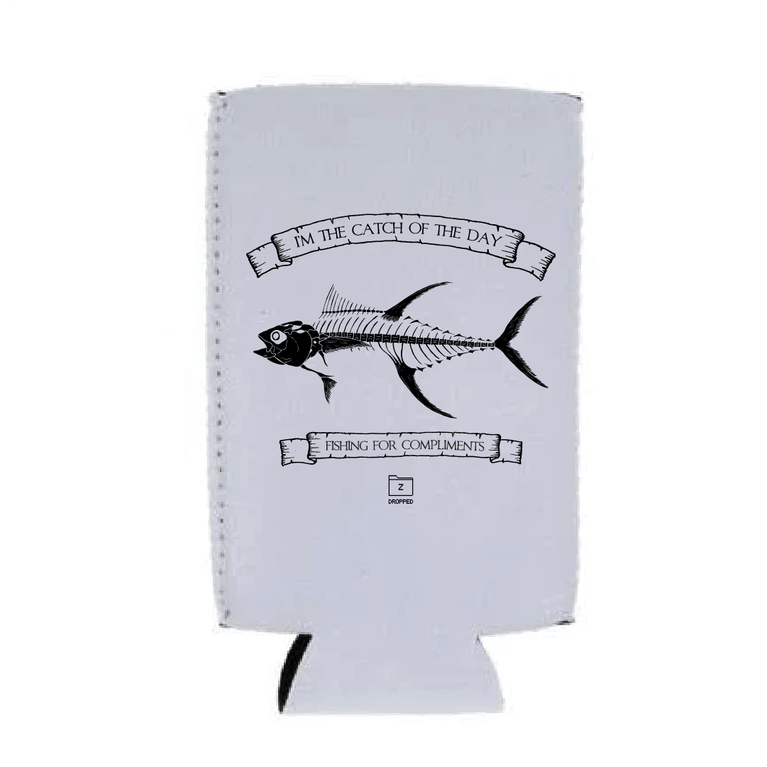 Z_DROPPED - Mens, Unisex, Women - Tuna Bones Koozie. - By: Jose Hurtado