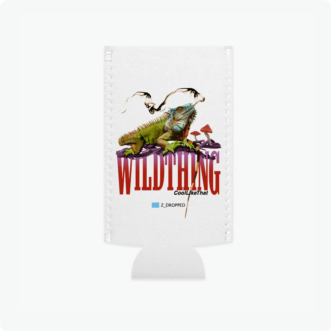 Z_DROPPED - Mens, Unisex, Women - Wild Thing Koozie. - By: Mark Dayap