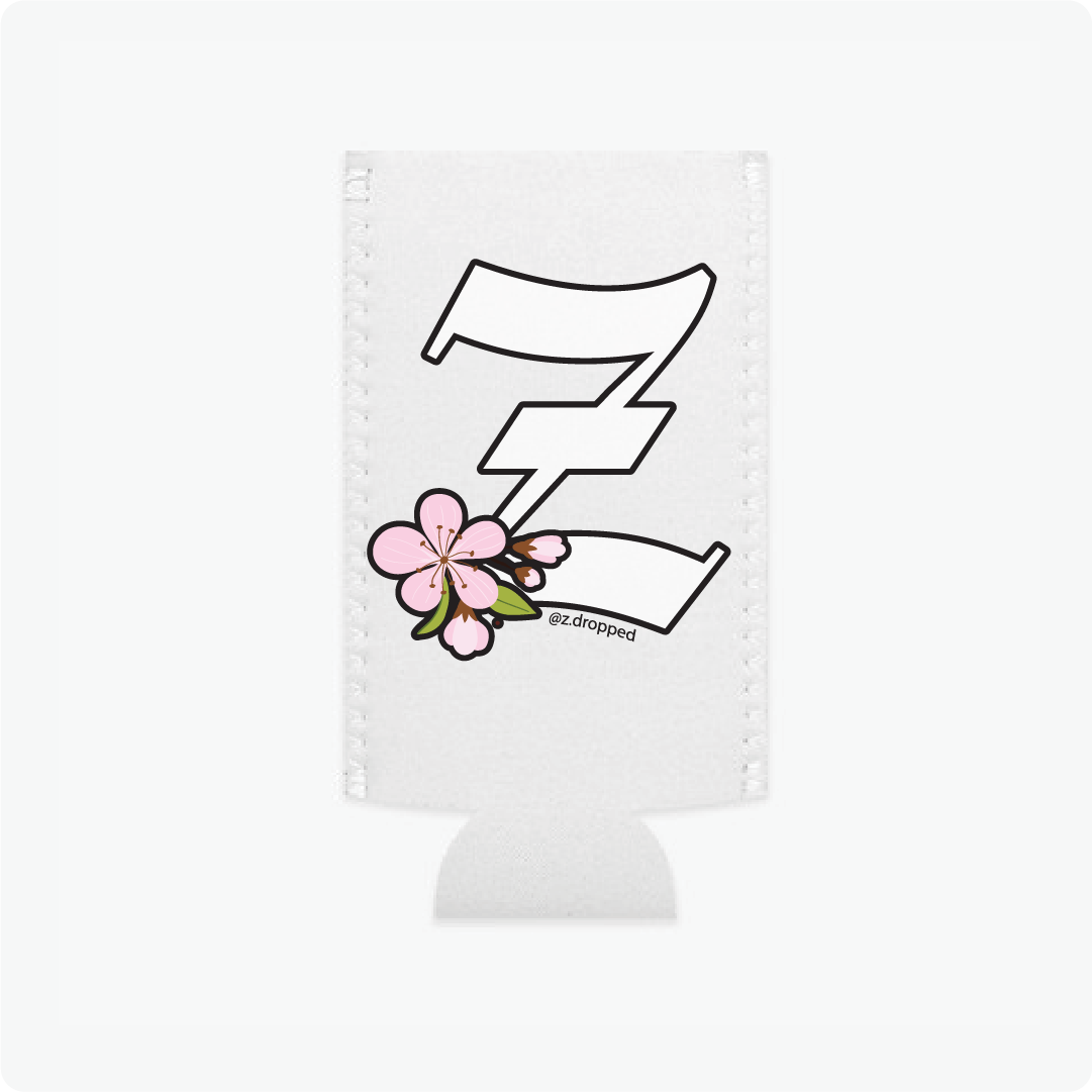 Z_DROPPED - Mens, Unisex, Women - Z_BLOSSOM Koozie. - By: Z