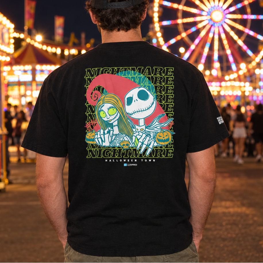 Nightmare men’s short-sleeve tee using the supplied artwork