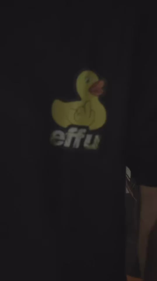 Pro Skateboarder Jeff Dechesare wearing a black zdropped effu tee