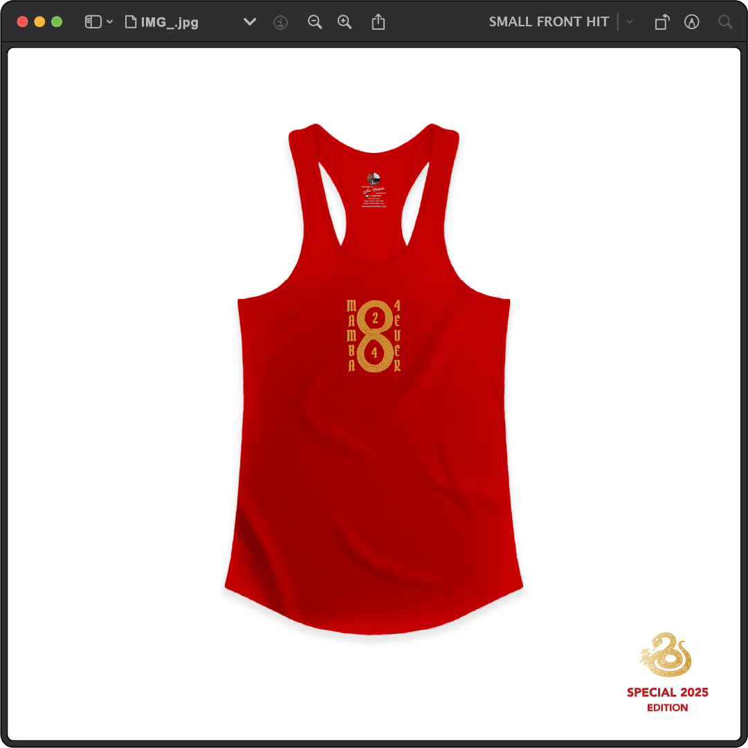 Z_DROPPED - Womens - Red - Mamba 8/24 Racer Back Tank. - By: Jose Hurtado