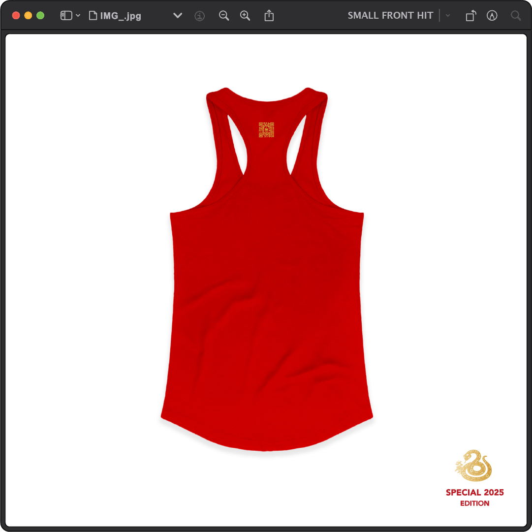 Z_DROPPED - Womens - Red - Mamba 8/24 Racer Back Tank. - By: Jose Hurtado