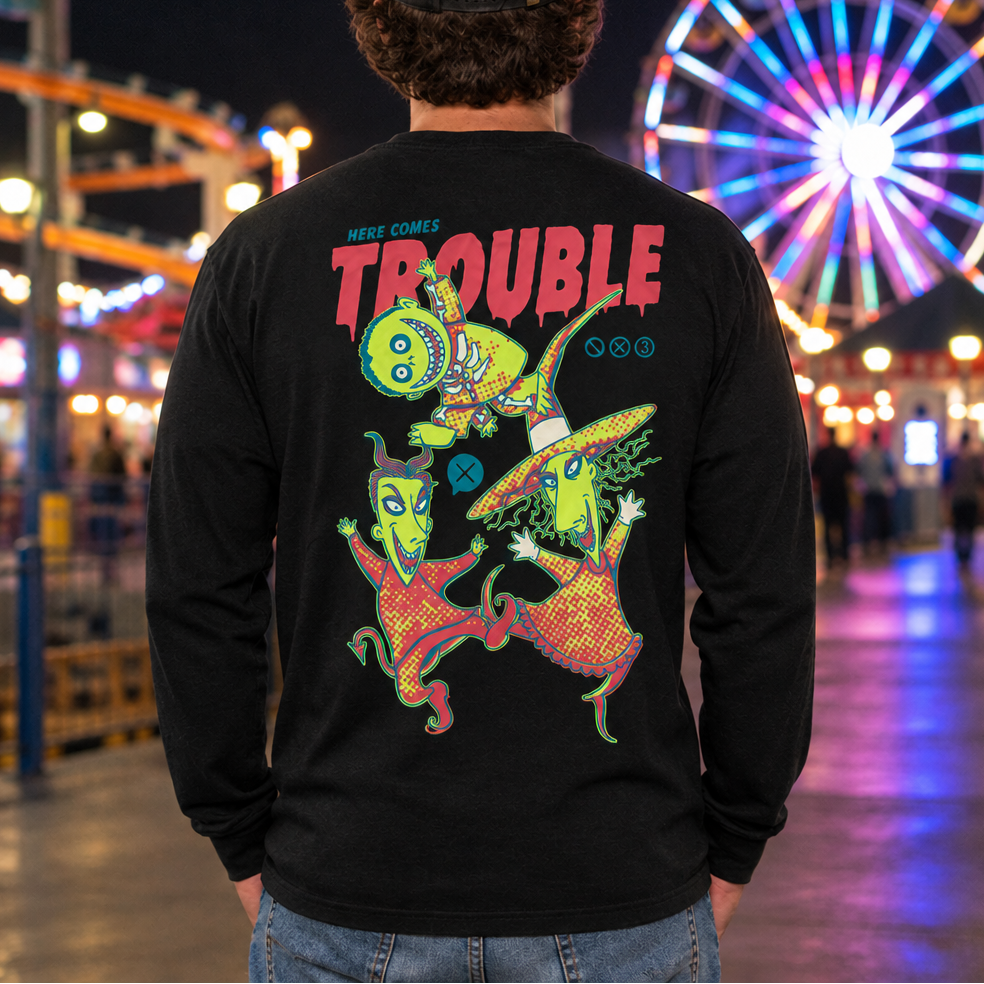 Sandy Claws long-sleeve back-view image