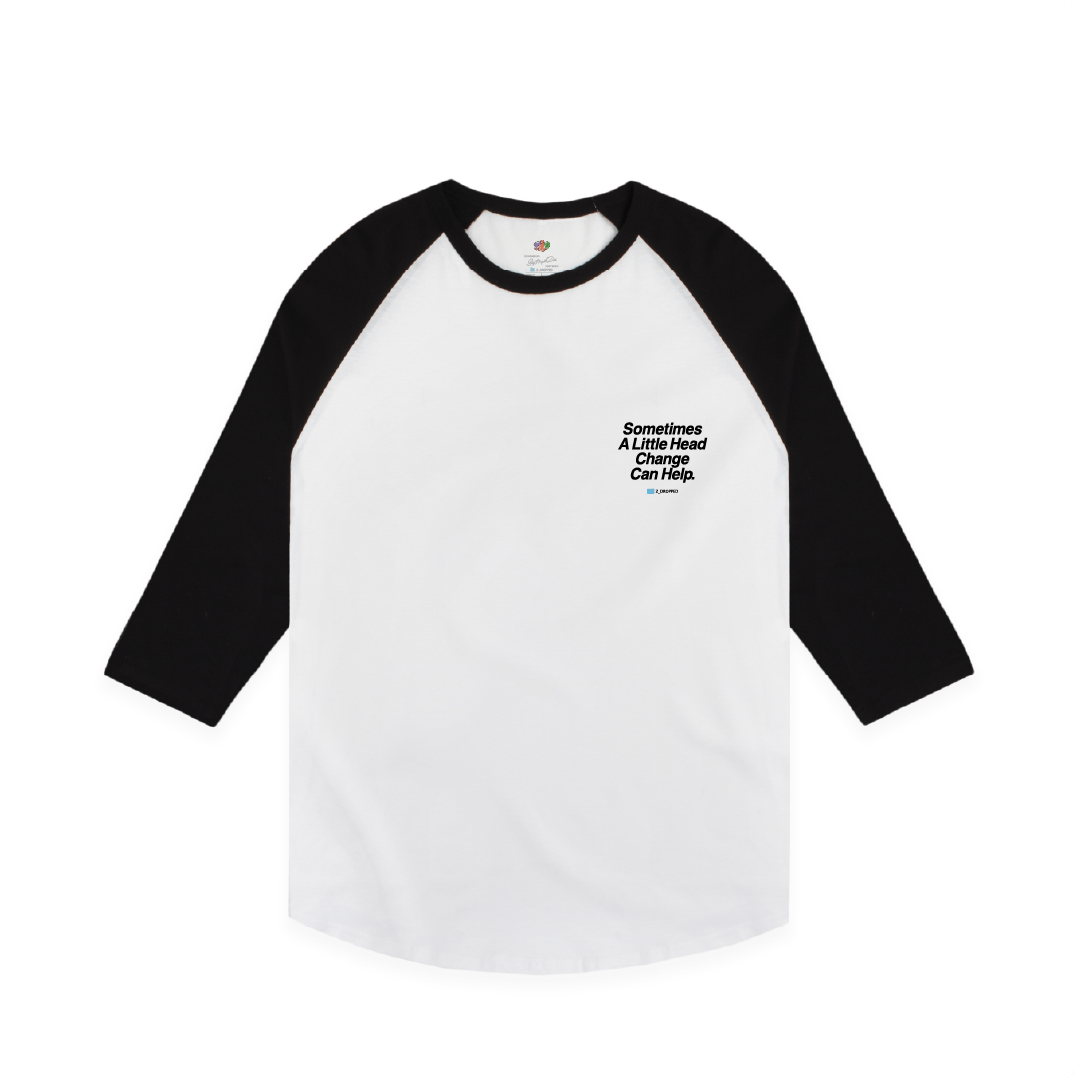 Z_DROPPED - Mens, Unisex, Women - White / Black - Wild Thing Raglan. - By: Mark Dayap