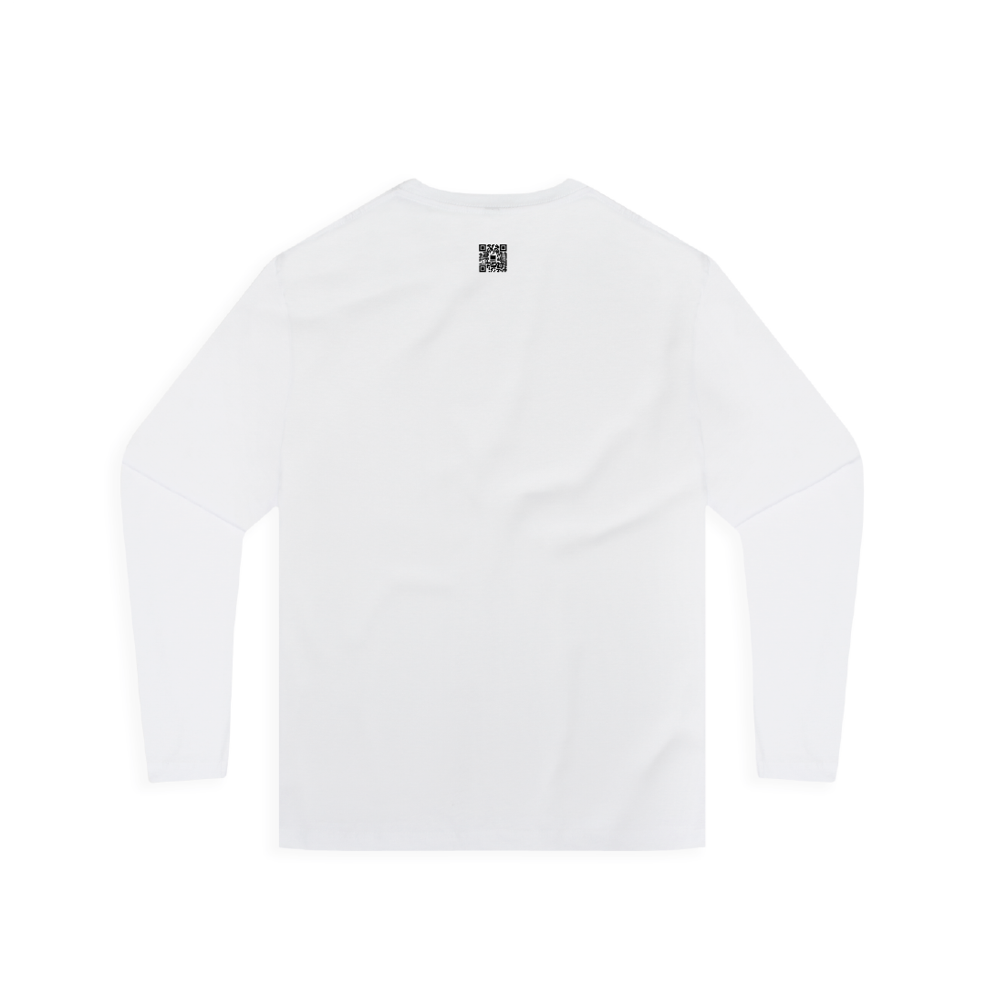 Z_DROPPED - Mens, Unisex - White - Free Your Mind Long Sleeve. - By: Keith Kuniyuki