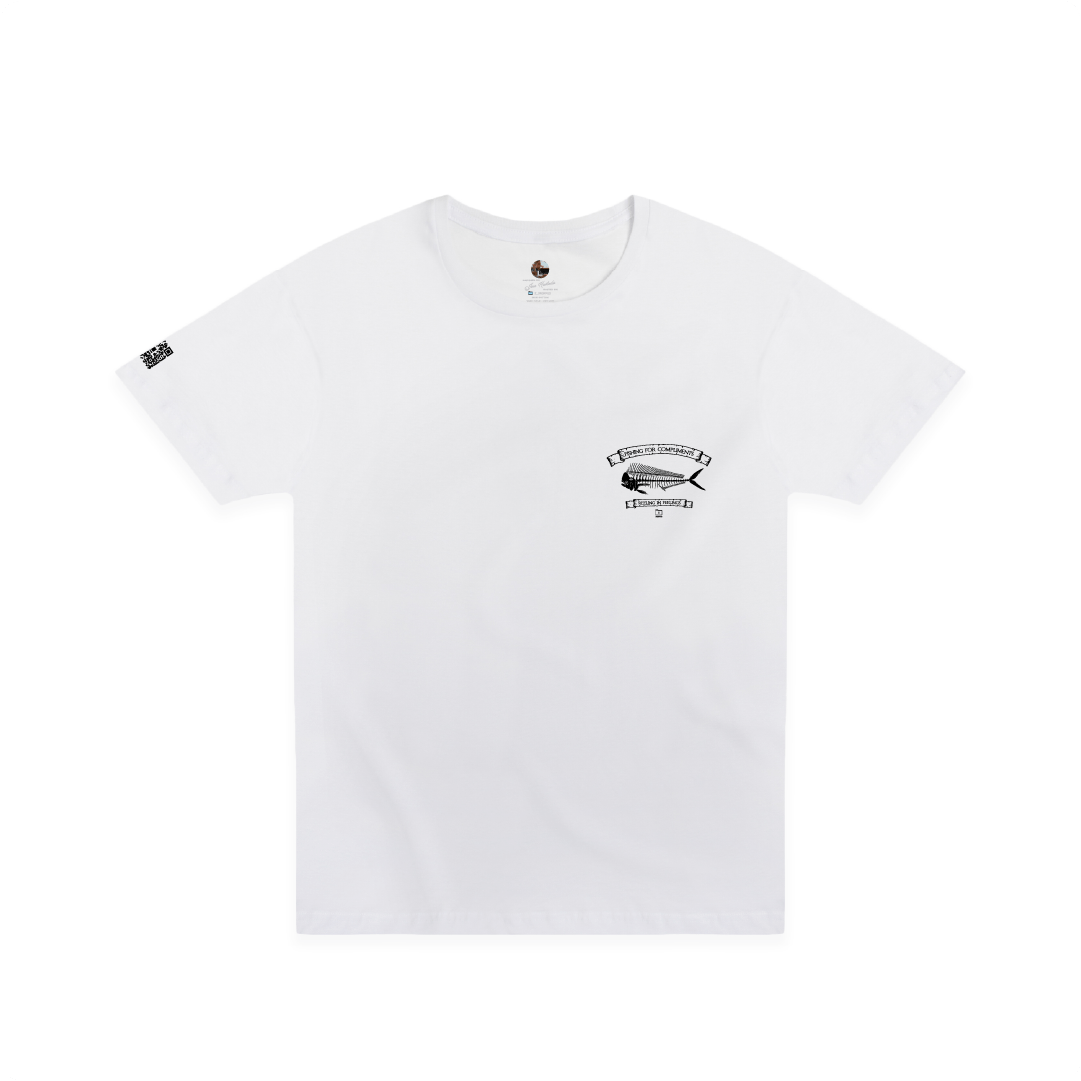 Z_DROPPED - Mens, Unisex - White - Mahi Bones Tee. - By: Jose Hurtado