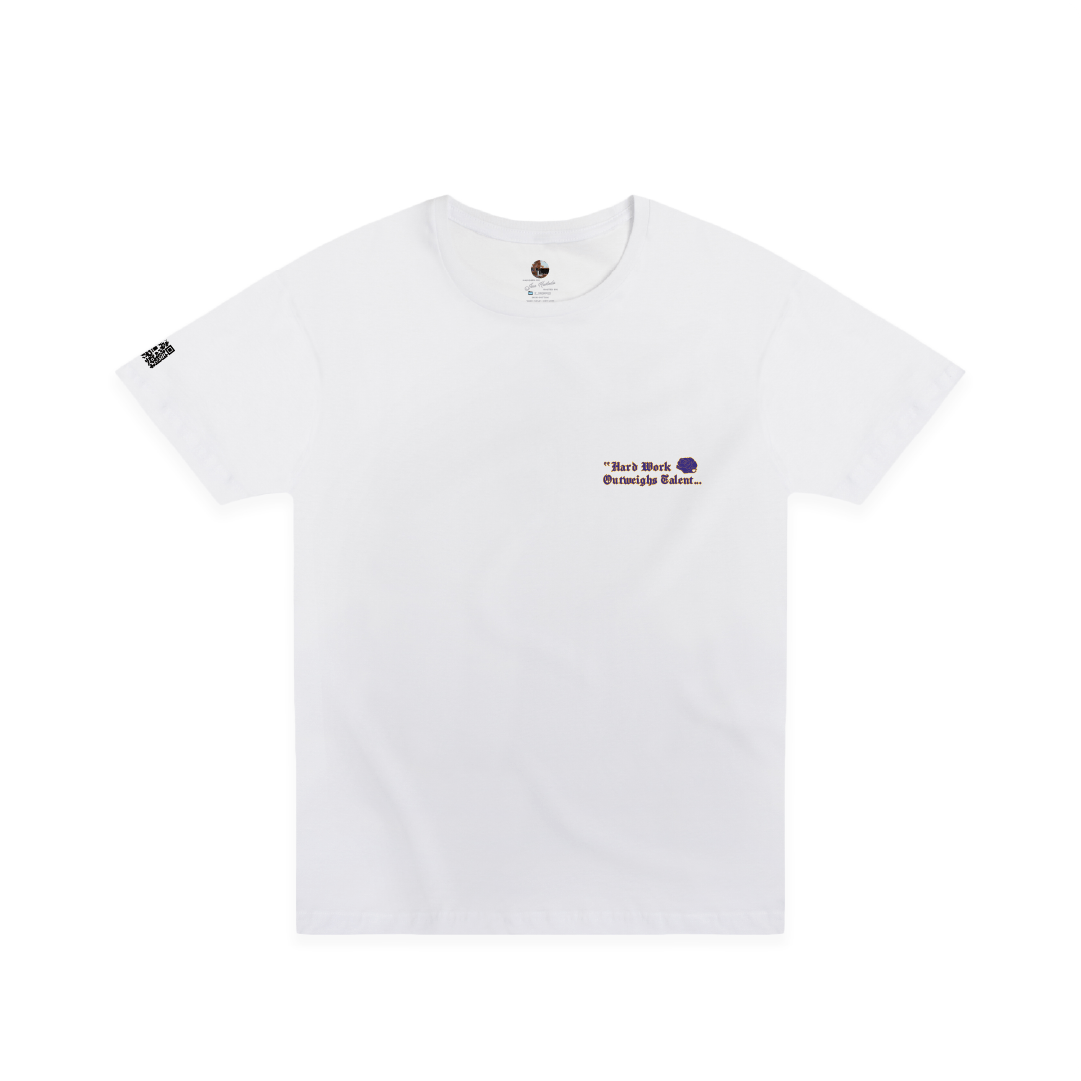 Z_DROPPED - Mens, Unisex - White - Mamba Quote Tee. - By: Jose Hurtado