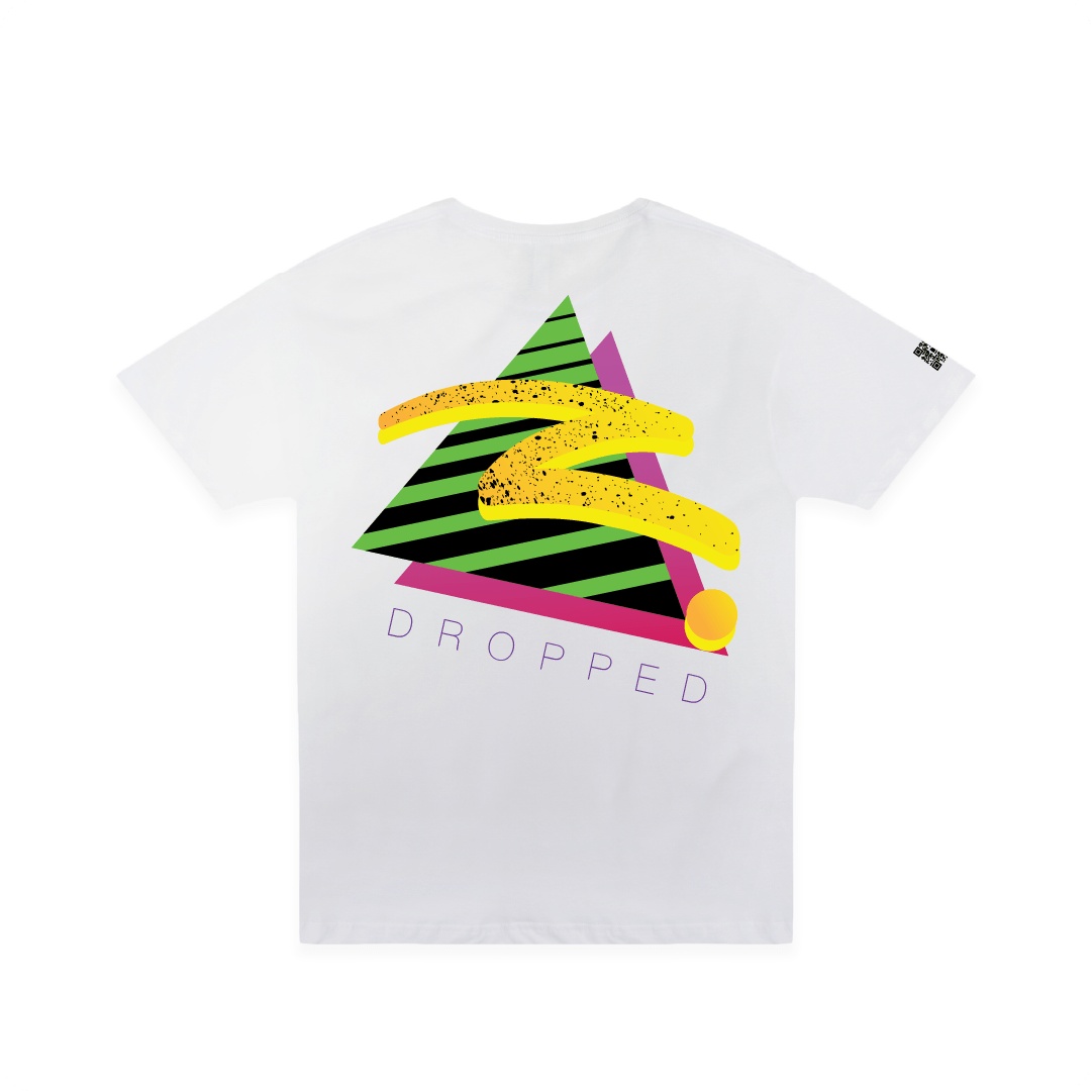 Z_DROPPED - Mens, Unisex - White - Retro Z Tee. - By: Z