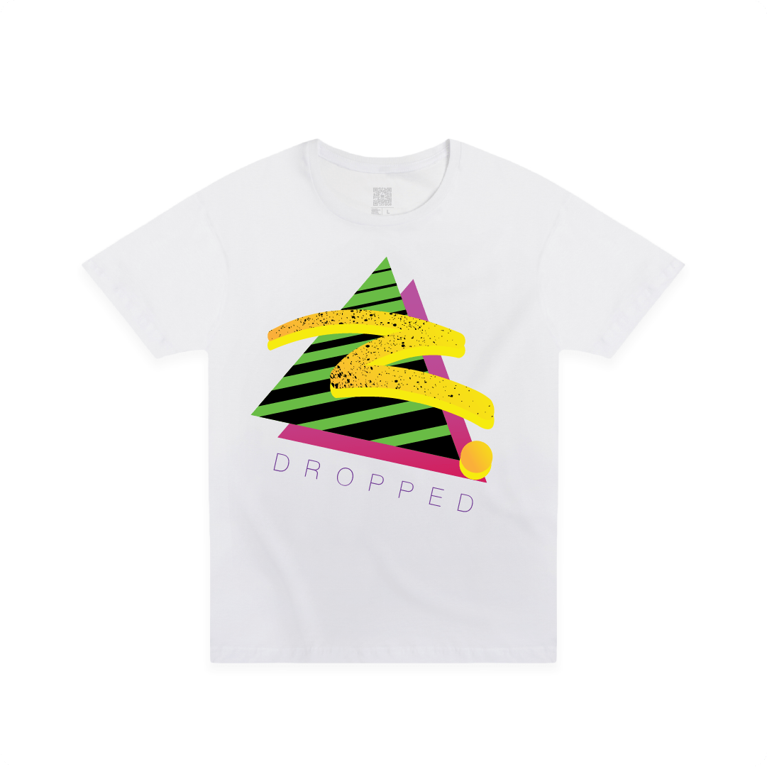 Z_DROPPED - Mens, Unisex - White - Retro Z Tee. - By: Z