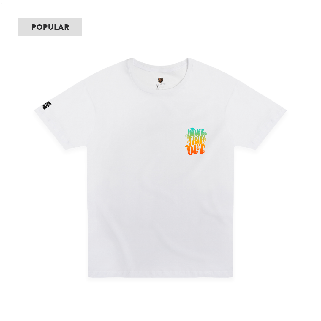 Z_DROPPED - Mens, Unisex, Women - White - Don't Trip Tee. - By: Chi Hom
