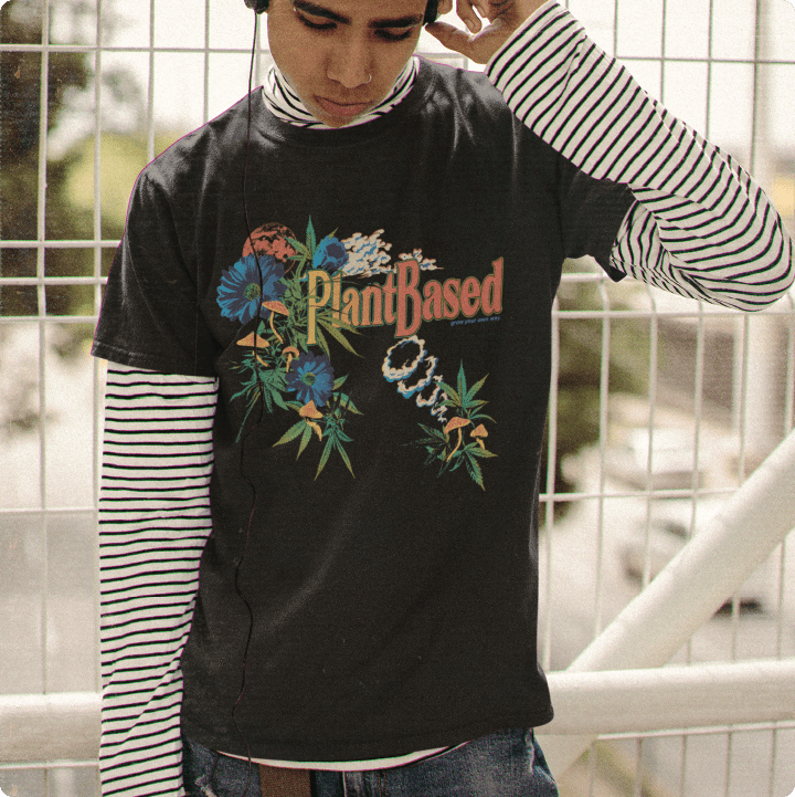 Z_DROPPED - Mens, Unisex, Women - White - Plant Based Tee. - By: Mark Dayap