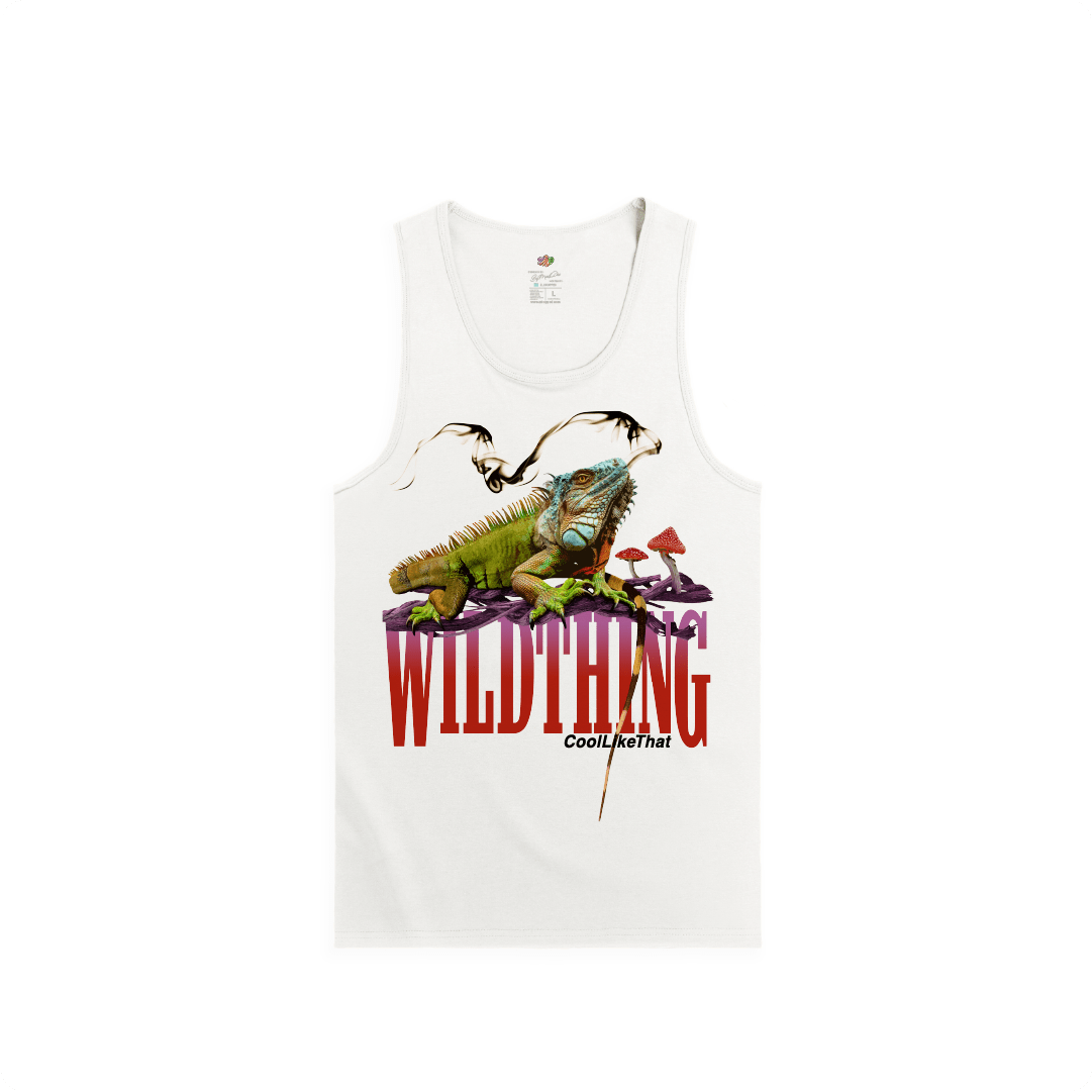 Z_DROPPED - Mens, Unisex, Women - White - Wild Thing Tank Top. - By: Mark Dayap