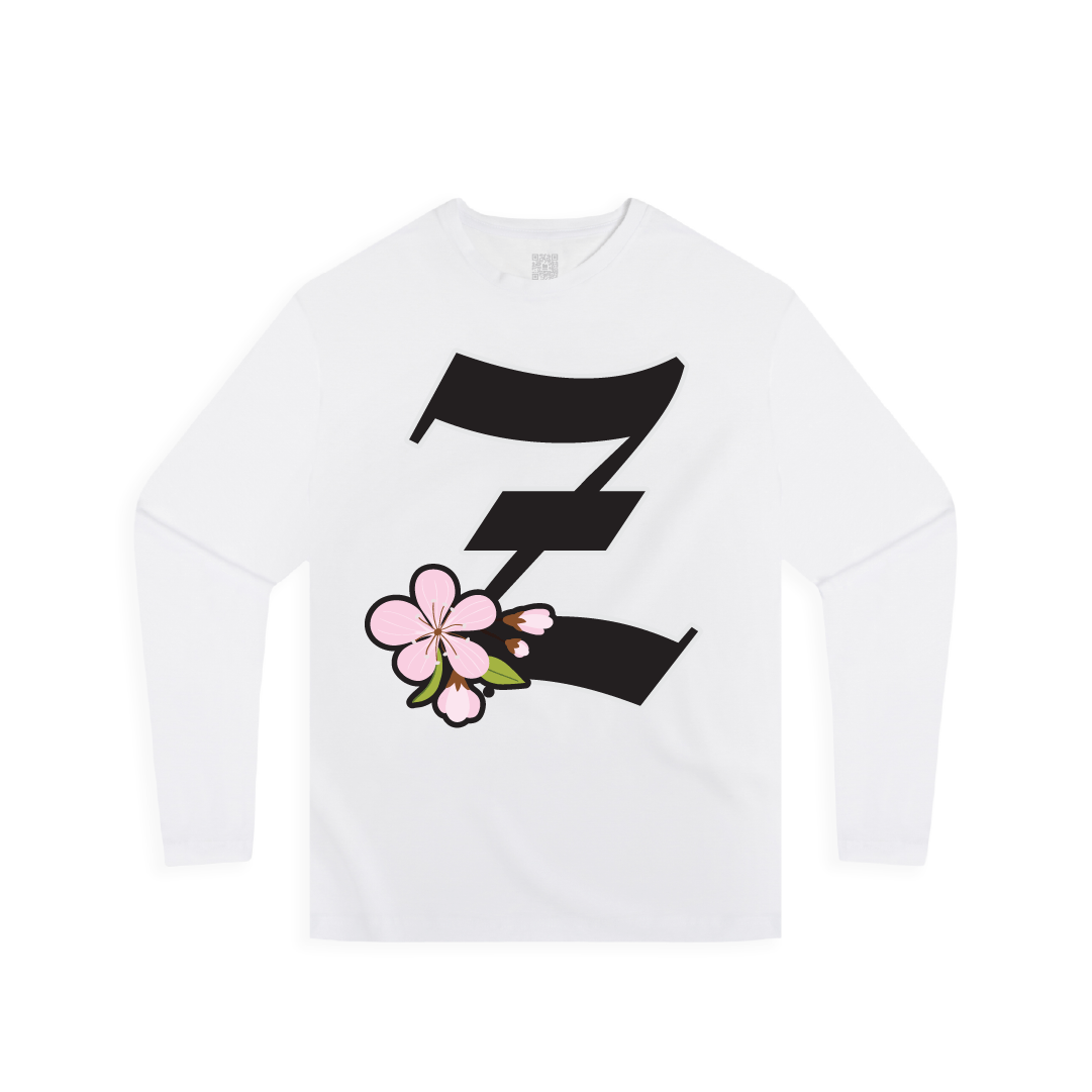 Z_DROPPED - Mens, Unisex - White - Z_BLOSSOM Long Sleeve. - By: Z