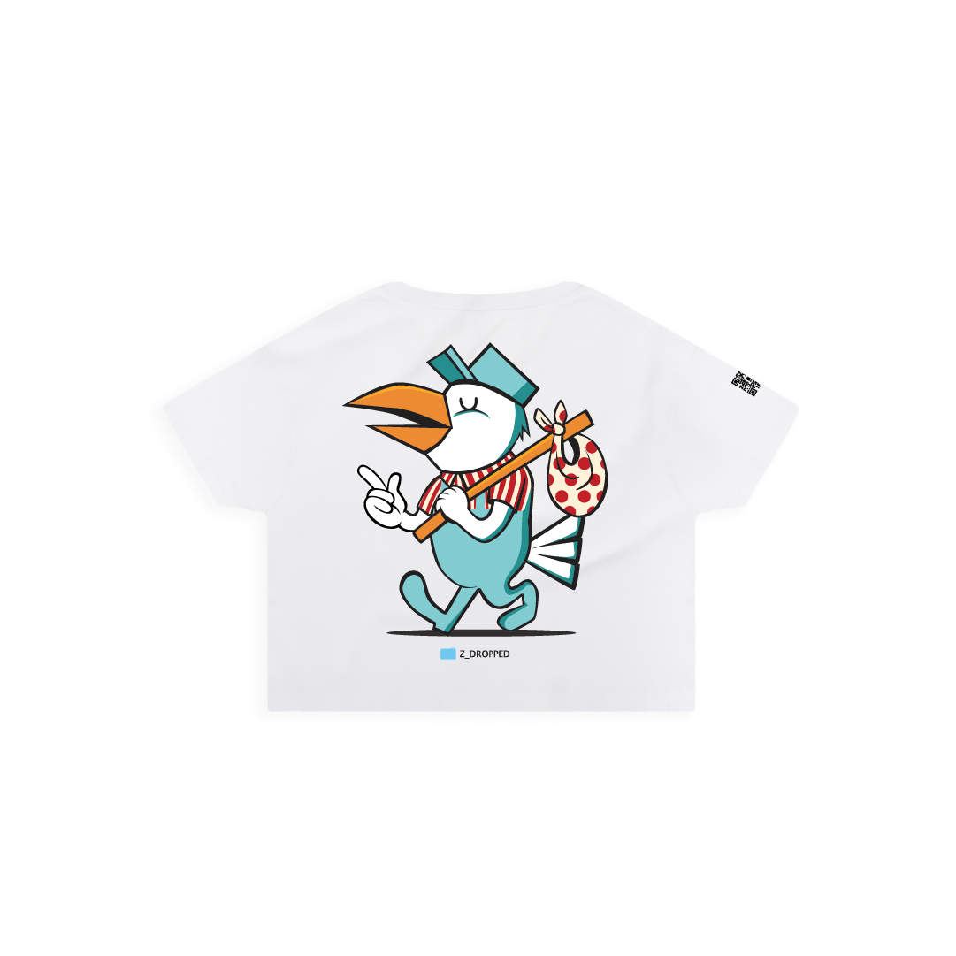 Z_DROPPED - Womens - White - Let Go Crop Top. - By: Fredy Santiago