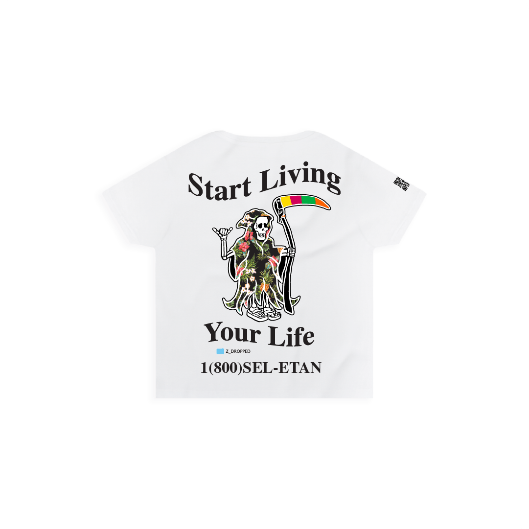 Z_DROPPED - Womens - White - Live Your Life High Waist. - By: Keith Kuniyuki