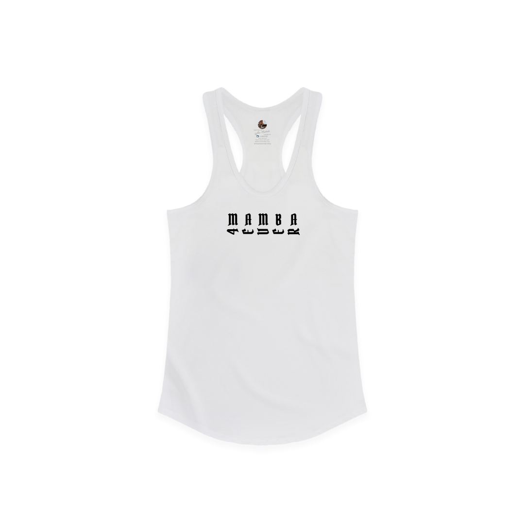 Z_DROPPED - Womens - White - Mamba 8/24 Racer Back Tank. - By: Jose Hurtado