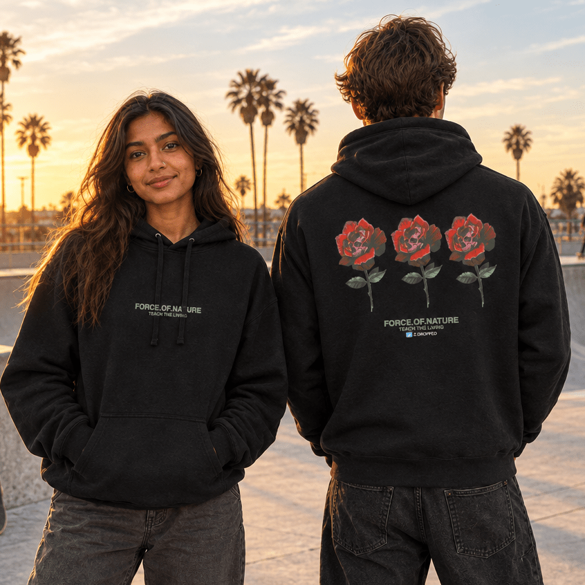 Square Teach The Living hoodie image