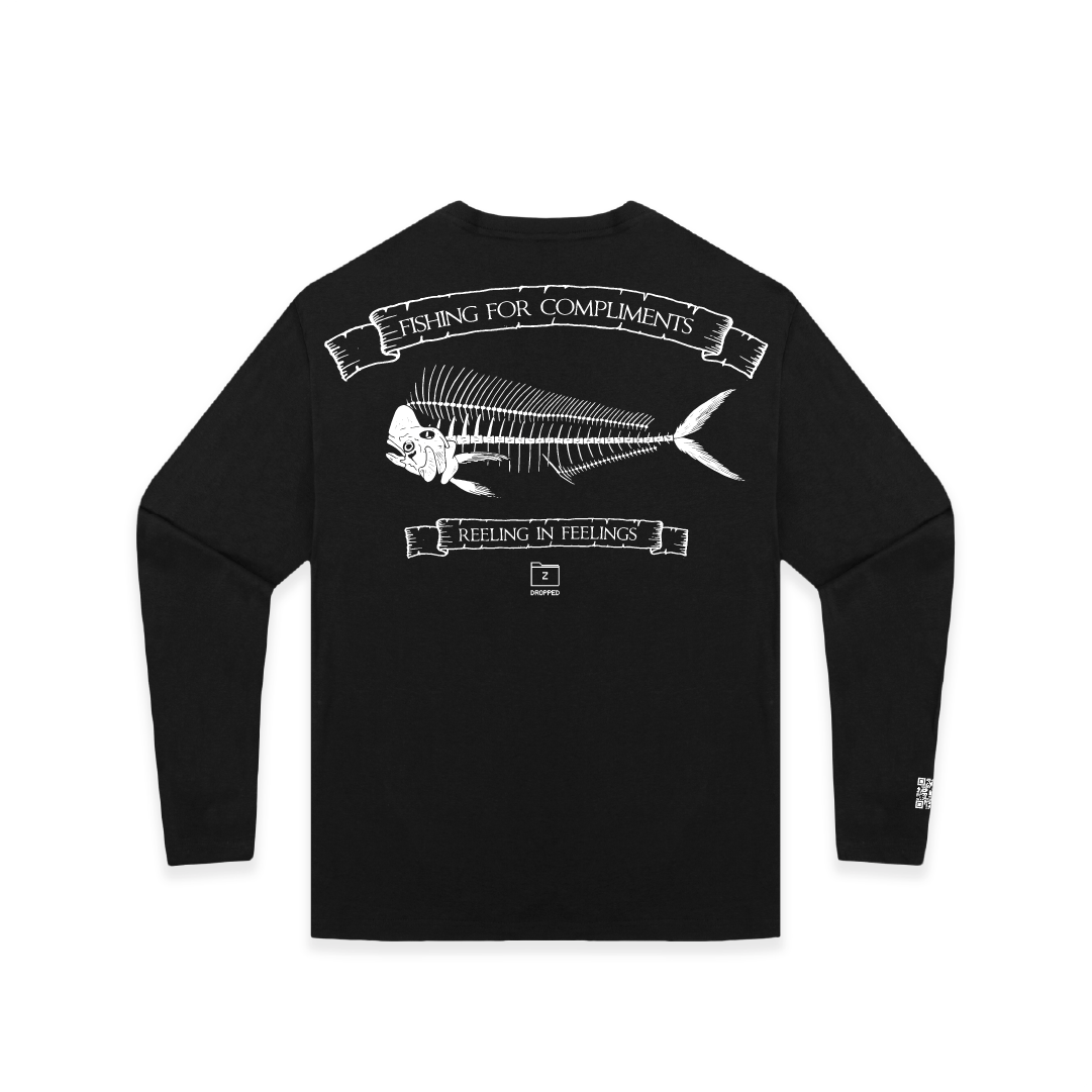 Z_DROPPED - Mens, Unisex - XS - Mahi Bones Long Sleeve. - By: Jose Hurtado