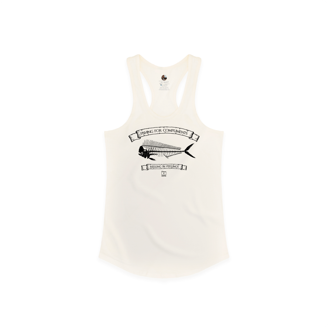 Z_DROPPED - Womens - XS - Mahi Bones Racer Back Tank. - By: Jose Hurtado