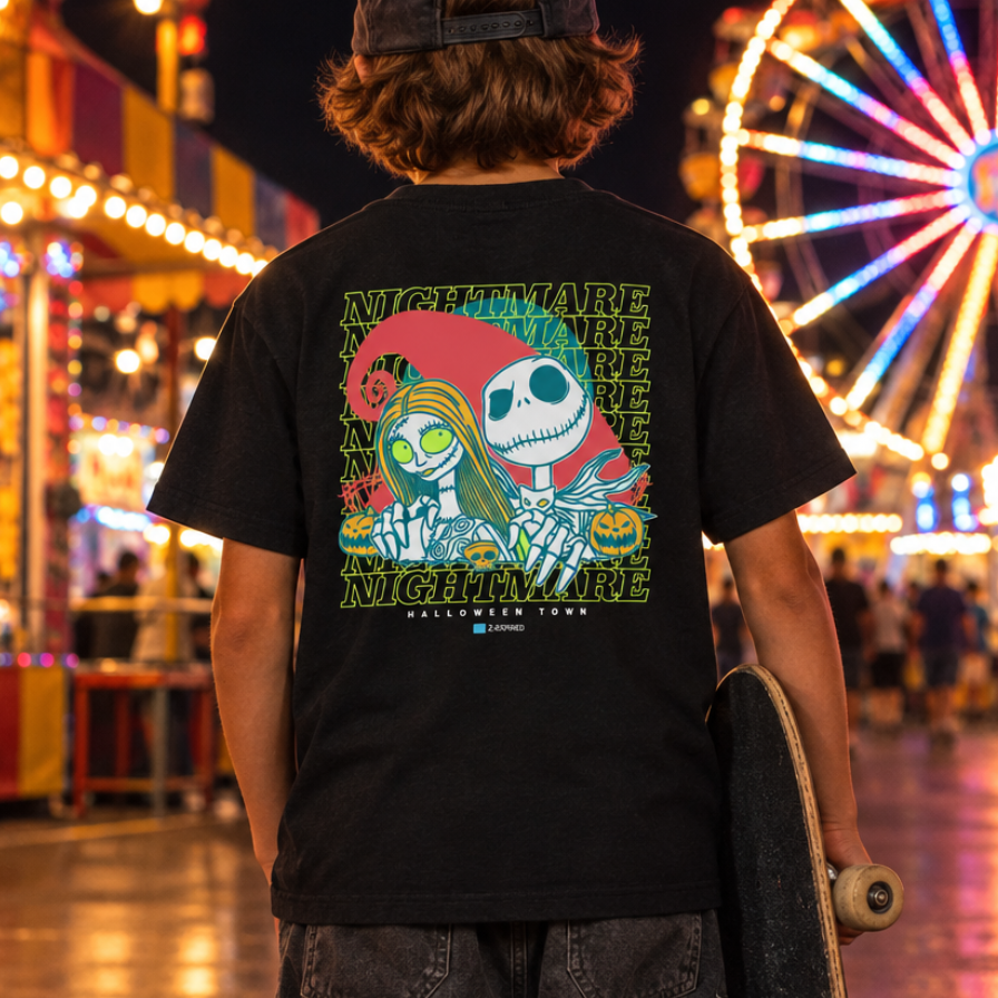 Youth Nightmare tee back-view rollover